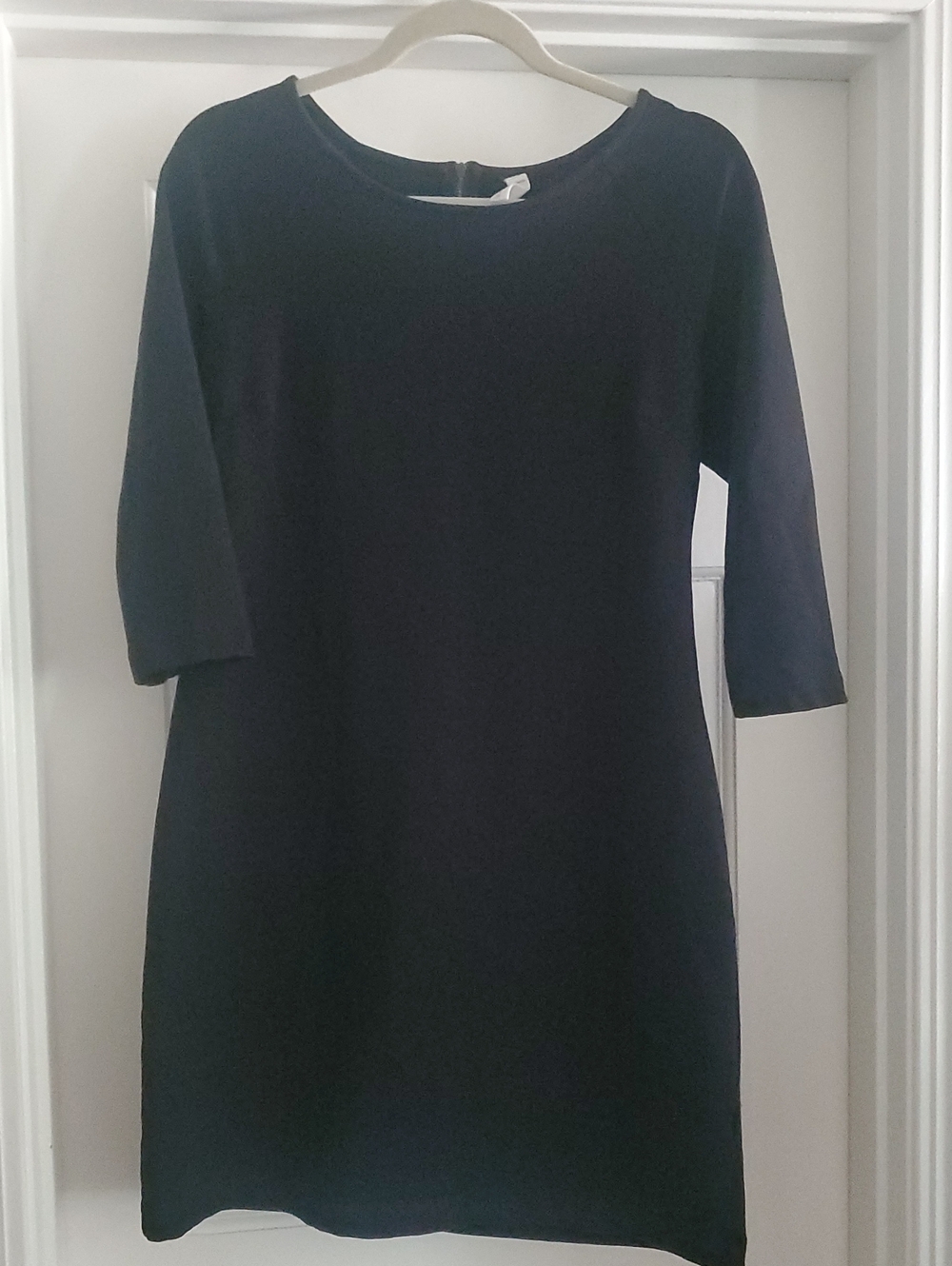 Hanna Andersson Black Long-Sleeve Shift Dress